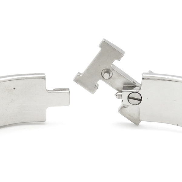 エルメス HERMES ブレスレット クリックH PM メタル エナメル ピンク×シルバー シルバー金具 Hブレス 【保存袋】【中古】 エルメス HERMES ブレスレット クリックH PM メタル エナメル ピンク×シルバー シルバー金具 Hブレス 【保存袋】【中古】