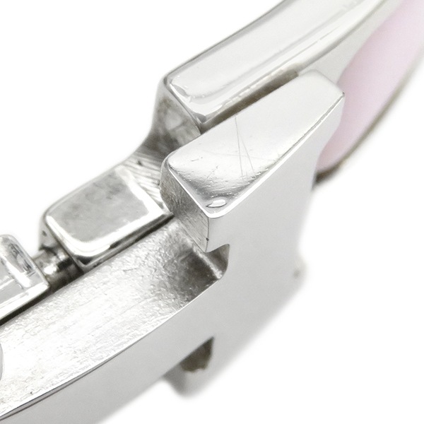 エルメス HERMES ブレスレット クリックH PM メタル エナメル ピンク×シルバー シルバー金具 Hブレス 【保存袋】【中古】 エルメス HERMES ブレスレット クリックH PM メタル エナメル ピンク×シルバー シルバー金具 Hブレス 【保存袋】【中古】