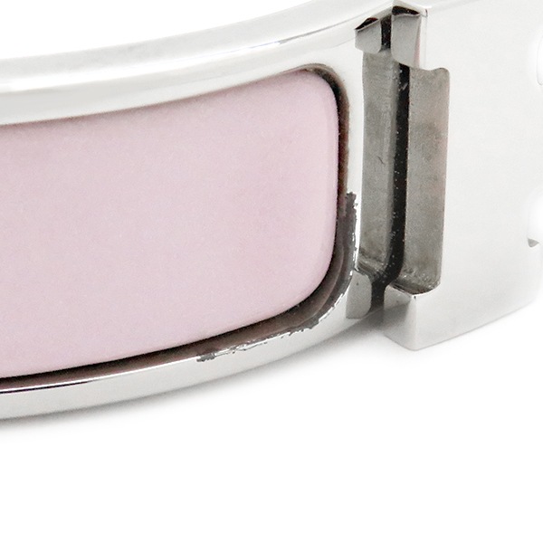 エルメス HERMES ブレスレット クリックH PM メタル エナメル ピンク×シルバー シルバー金具 Hブレス 【保存袋】【中古】 エルメス HERMES ブレスレット クリックH PM メタル エナメル ピンク×シルバー シルバー金具 Hブレス 【保存袋】【中古】