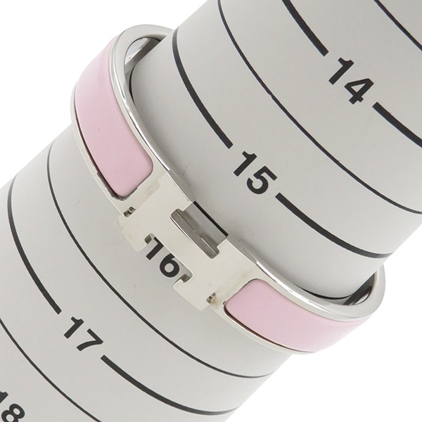 エルメス HERMES ブレスレット クリックH PM メタル エナメル ピンク×シルバー シルバー金具 Hブレス 【保存袋】【中古】 エルメス HERMES ブレスレット クリックH PM メタル エナメル ピンク×シルバー シルバー金具 Hブレス 【保存袋】【中古】