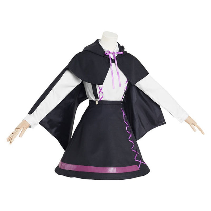 Amity,女性のためのフクロウの家のコスプレ衣装,アニメの白いサスペンダーのドレス,ケープセット,ハロウィーンのパーティーの衣装,女性の女の子