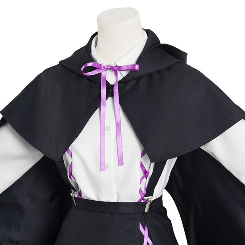 Amity,女性のためのフクロウの家のコスプレ衣装,アニメの白いサスペンダーのドレス,ケープセット,ハロウィーンのパーティーの衣装,女性の女の子