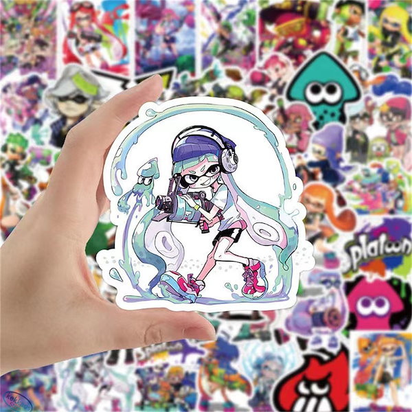 Qoo10] スプラトゥーン3 スッテカー 50枚セッ