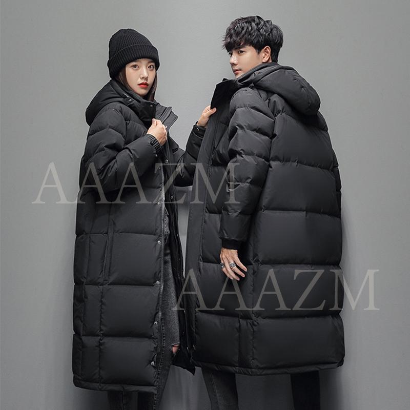 中綿ジャケット ロング ひざ下 レディース メンズ 中綿コート 韓国風 おしゃれ 大きいサイズ フード付き ベンチコート 20代 30代 40代 通勤 暖かい ロングコート