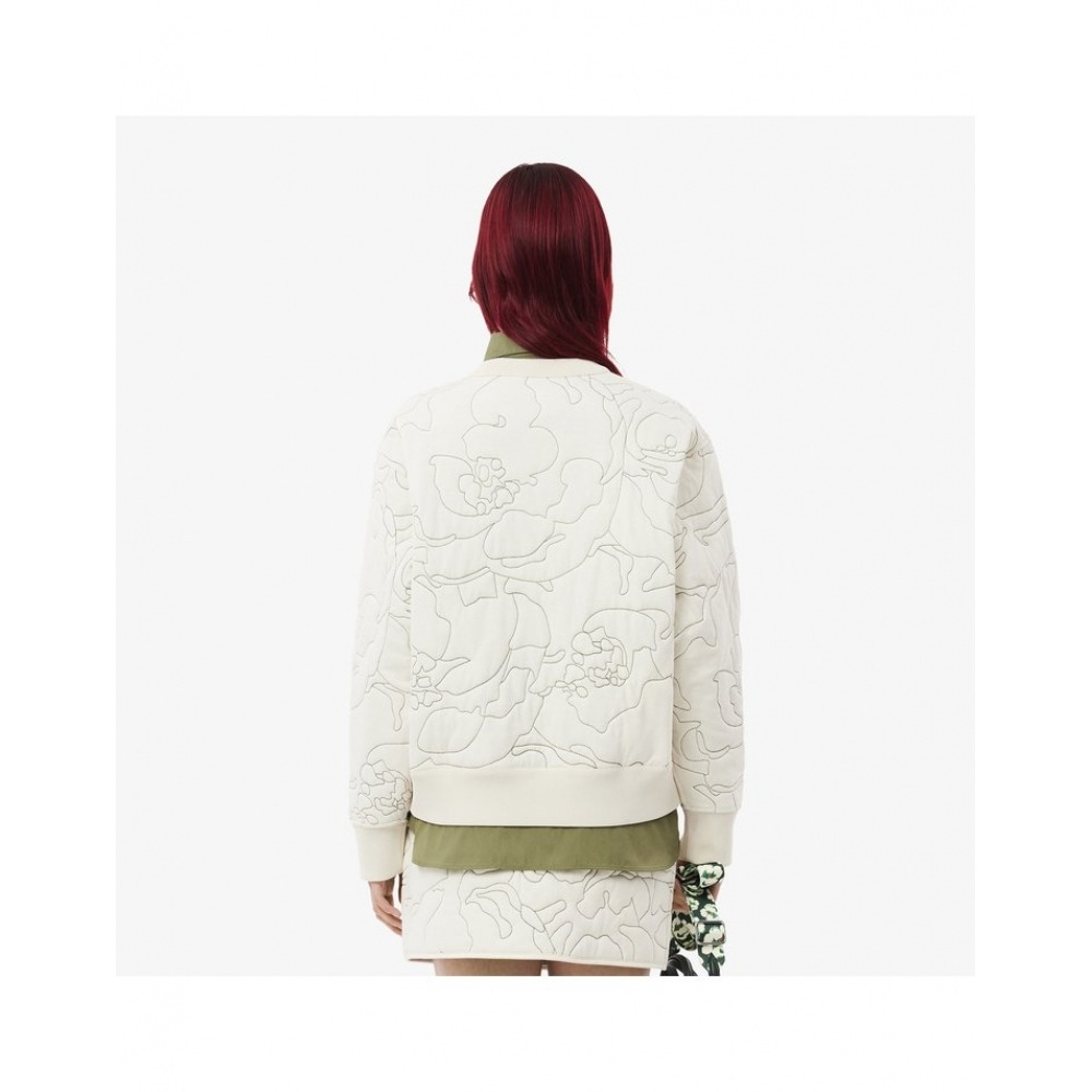 ラコステ女性用花柄リバーシブルパッド入りスウェットシャツ SF2686-54N ID8