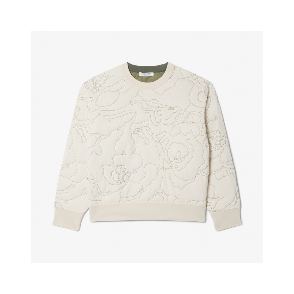 ラコステ女性用花柄リバーシブルパッド入りスウェットシャツ SF2686-54N ID8