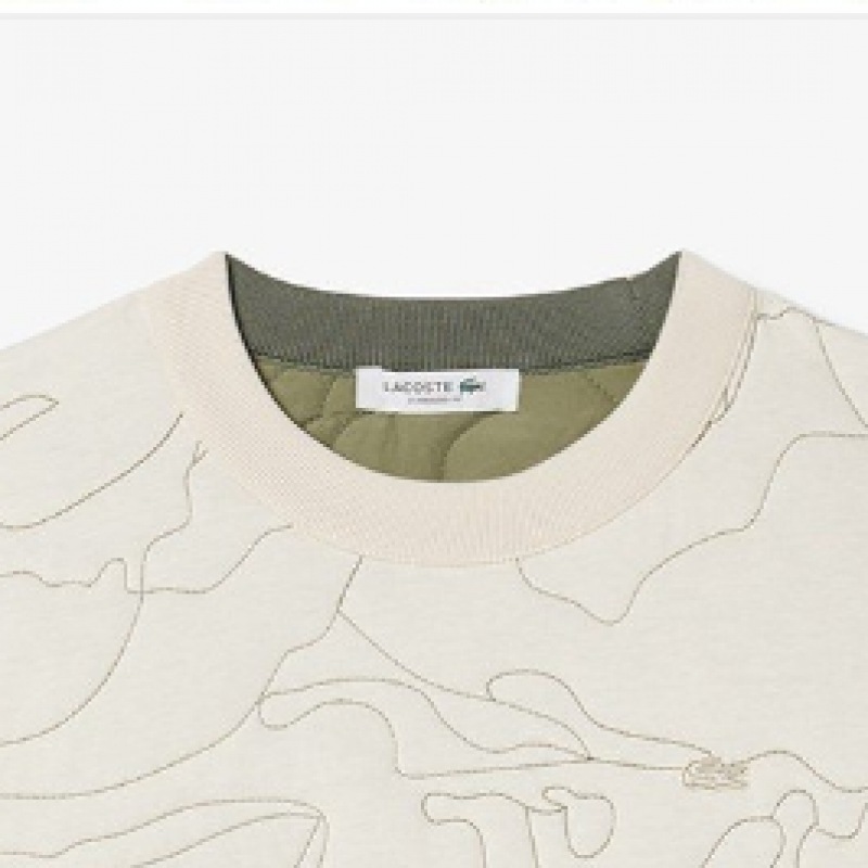 ラコステ女性用花柄リバーシブルパッド入りスウェットシャツ SF2686-54N ID8