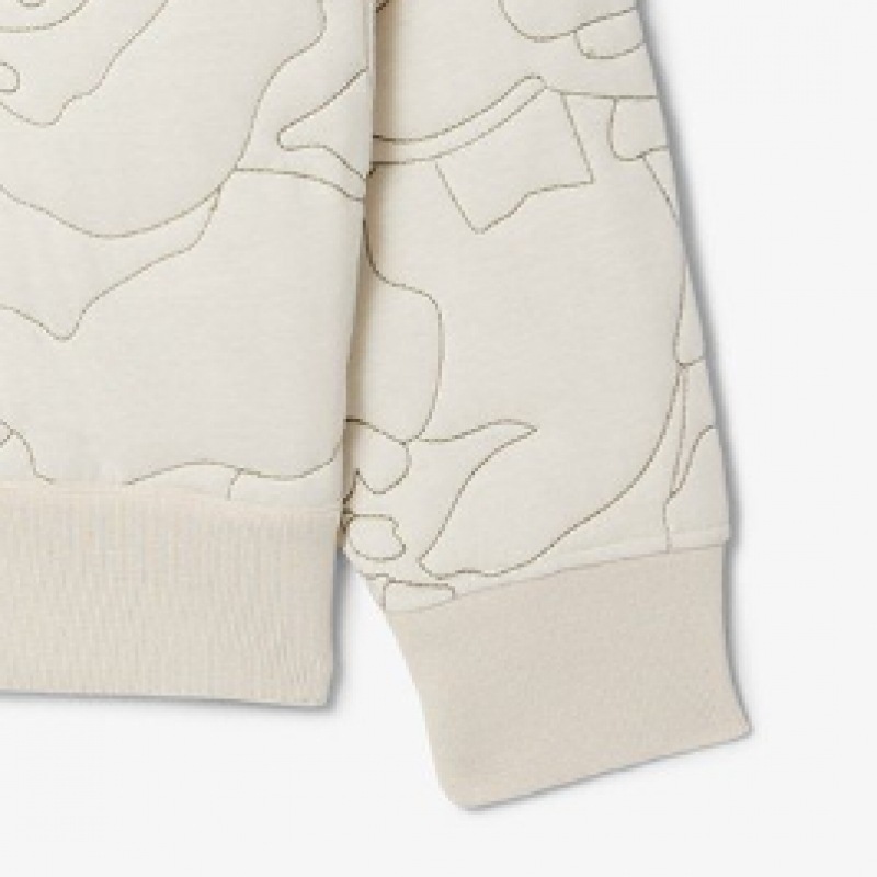 ラコステ女性用花柄リバーシブルパッド入りスウェットシャツ SF2686-54N ID8