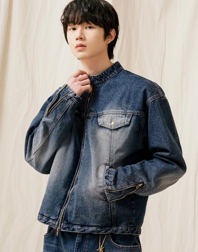 [JEMUT] Vintage Washing Denim Jacket
