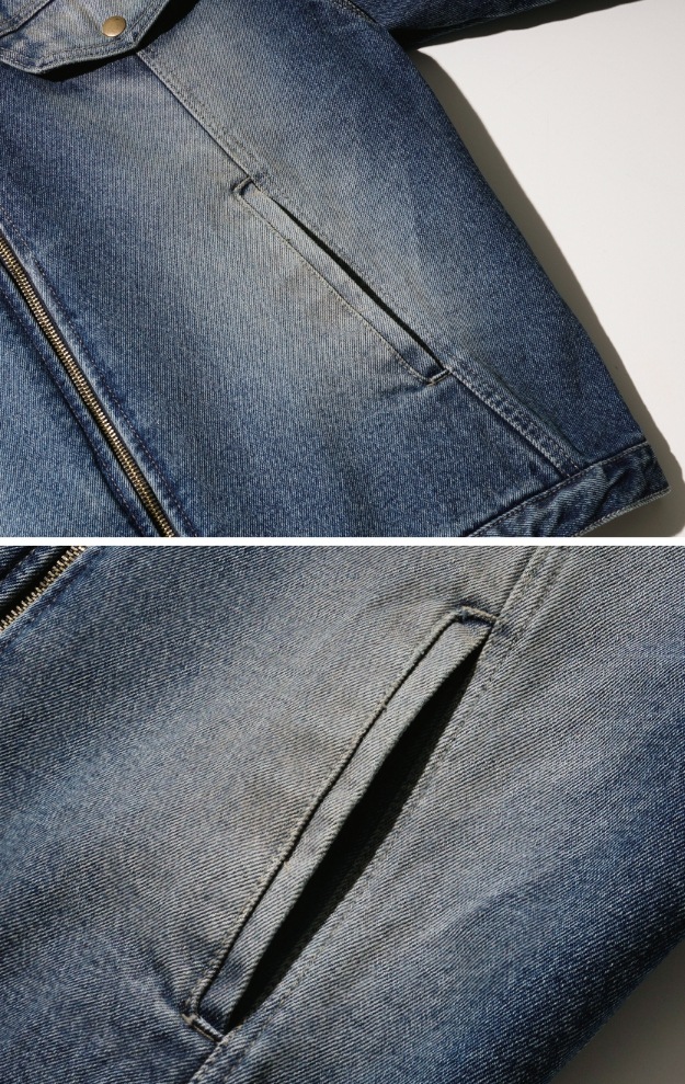 [JEMUT] Vintage Washing Denim Jacket