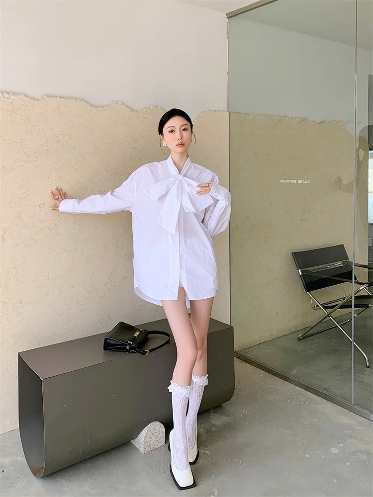 トップス ワンピース シャツ ブラウス 白トップス ミニ丈 袖あり 長袖 ボリューム袖 リボン 大人可愛い きれいめ シンプル カジュアル 大人 上品 おしゃれ お洒落 大人女子 こなれ感 ラブリー トップス ワンピース シャツ ブラウス 白トップス ミニ丈 袖あり 長袖 ボリューム袖 リボン 大人可愛い きれいめ シンプル カジュアル 大人 上品 おしゃれ お洒落 大人女子 こなれ感 ラブリー