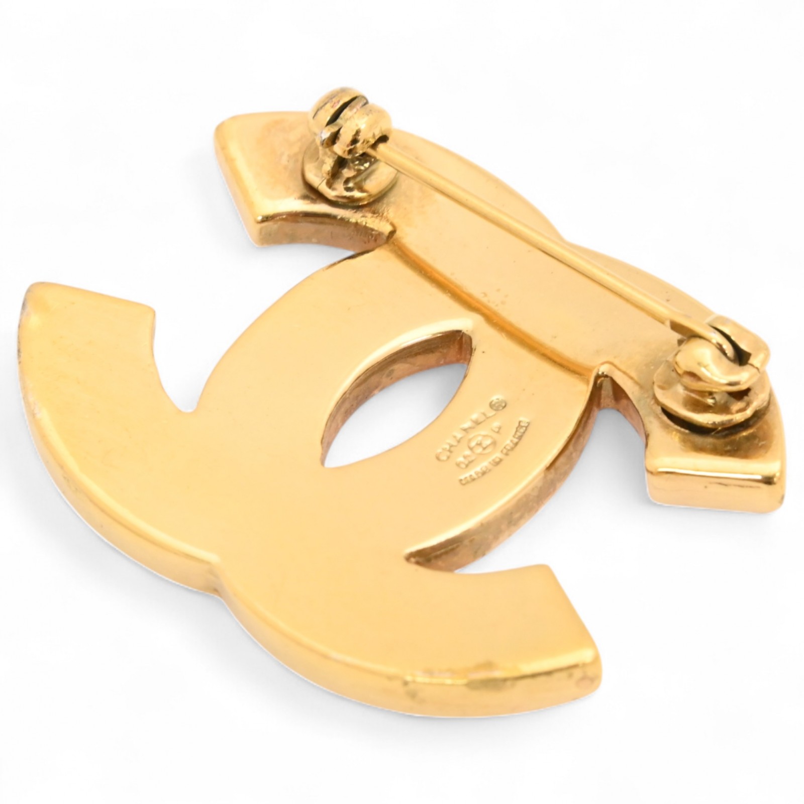 シャネル ココマーク ラインストーン ブローチ ピンク Aランク ch8740zn シャネル ココマーク ラインストーン ブローチ ピンク Aランク ch8740zn