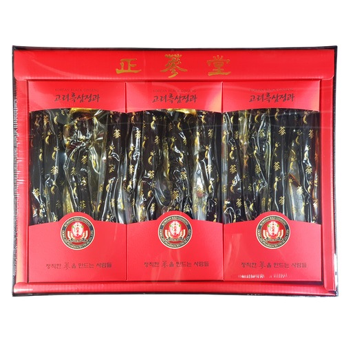 高麗人参 甘さもちもちほろ苦さ 黒参精果 500g/黒参を蜂蜜などに糖漬け処理した製品/韓国紅参60.5％含有個別圧縮包装