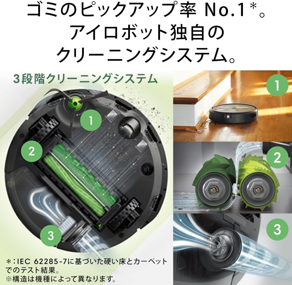 ルンバ j7+ ロボット掃除機 自動ゴミ収集 wifi対応 マッピング J755860 Alexa対応