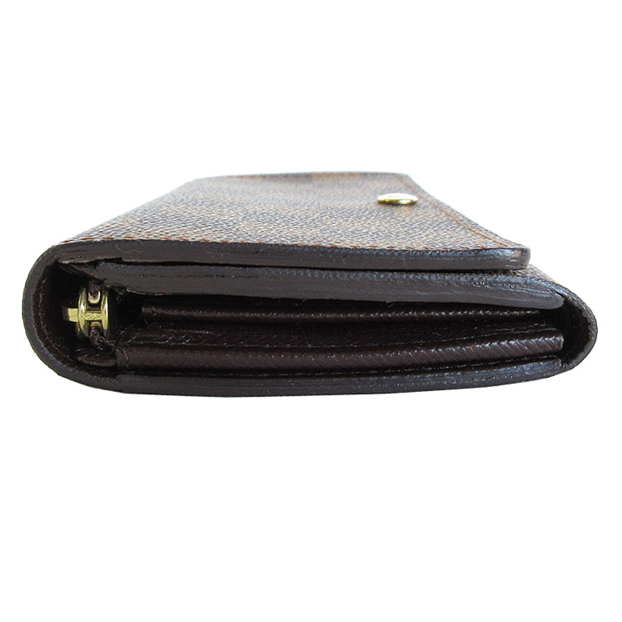 ルイ ヴィトン LOUIS VUITTON 二つ折り財布 ダミエ ポルトフォイユ トレゾール ダミエキャンバス ブラウン ゴールド レディース s0437g ルイ ヴィトン LOUIS VUITTON 二つ折り財布 ダミエ ポルトフォイユ トレゾール ダミエキャンバス ブラウン ゴールド レディース s0437g