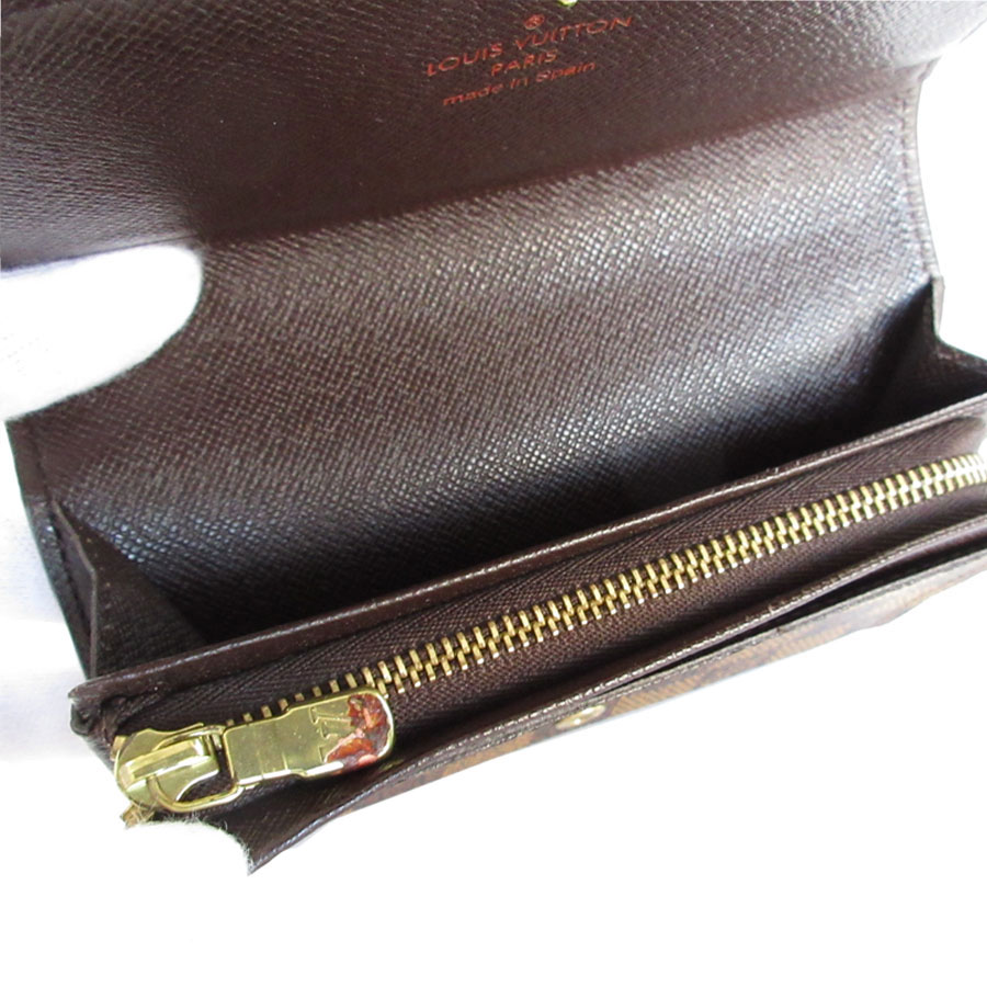 ルイ ヴィトン LOUIS VUITTON 二つ折り財布 ダミエ ポルトフォイユ トレゾール ダミエキャンバス ブラウン ゴールド レディース s0437g ルイ ヴィトン LOUIS VUITTON 二つ折り財布 ダミエ ポルトフォイユ トレゾール ダミエキャンバス ブラウン ゴールド レディース s0437g