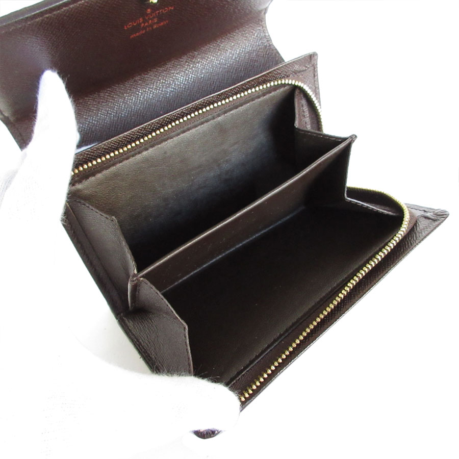 ルイ ヴィトン LOUIS VUITTON 二つ折り財布 ダミエ ポルトフォイユ トレゾール ダミエキャンバス ブラウン ゴールド レディース s0437g ルイ ヴィトン LOUIS VUITTON 二つ折り財布 ダミエ ポルトフォイユ トレゾール ダミエキャンバス ブラウン ゴールド レディース s0437g