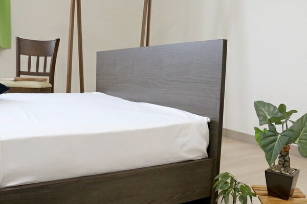 ベッド ダブル 約幅146cm アッシュブラウン ポケットコイルマットレス付き bred-panel 組立式 ベッドフレーム ベッド ダブル 約幅146cm アッシュブラウン ポケットコイルマットレス付き bred-panel 組立式 ベッドフレーム