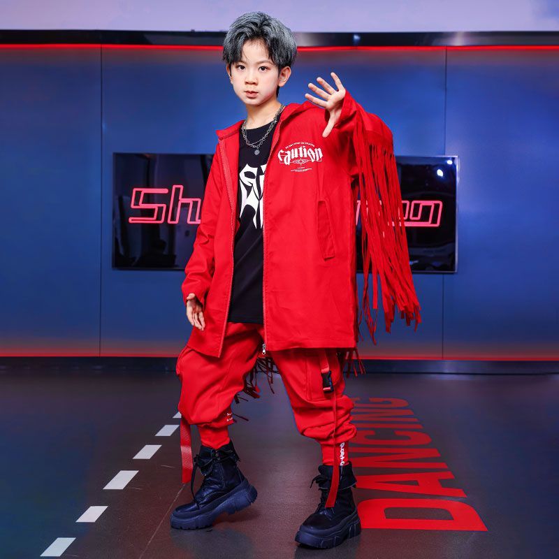 六一子供の新年の公演服男の子のヒップホップの街のダンスのスーツのhiphopのフレームの子供のダンスのショーの服