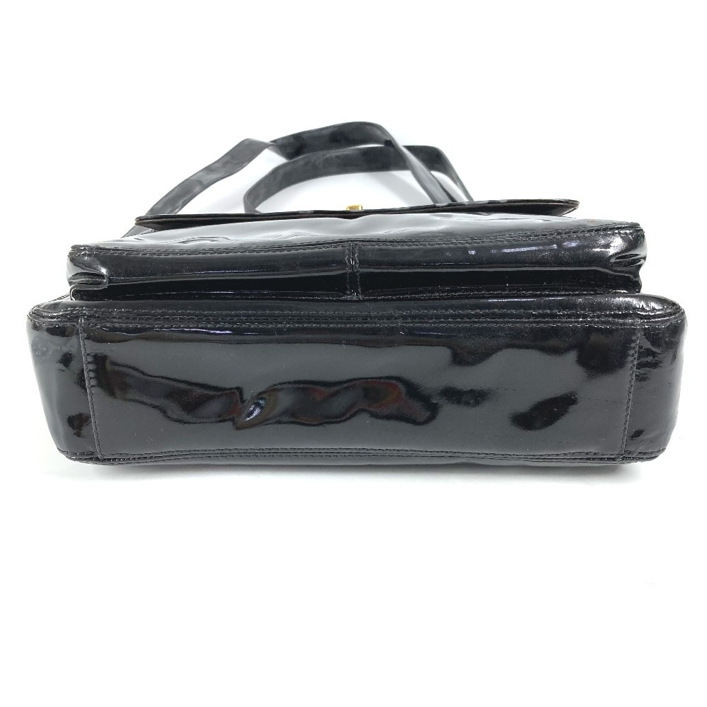 ショルダーバッグ A08036 CC ココマーク ロゴ カバン トートバッグ チェーン エナメル ブラック ショルダーバッグ A08036 CC ココマーク ロゴ カバン トートバッグ チェーン エナメル ブラック