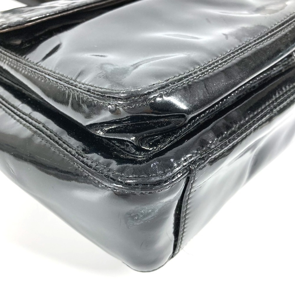 ショルダーバッグ A08036 CC ココマーク ロゴ カバン トートバッグ チェーン エナメル ブラック ショルダーバッグ A08036 CC ココマーク ロゴ カバン トートバッグ チェーン エナメル ブラック