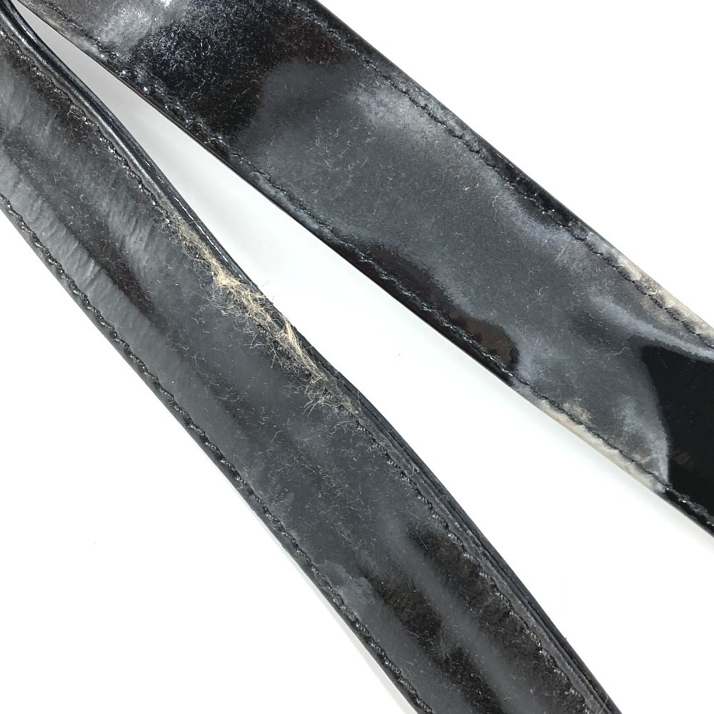 ショルダーバッグ A08036 CC ココマーク ロゴ カバン トートバッグ チェーン エナメル ブラック ショルダーバッグ A08036 CC ココマーク ロゴ カバン トートバッグ チェーン エナメル ブラック