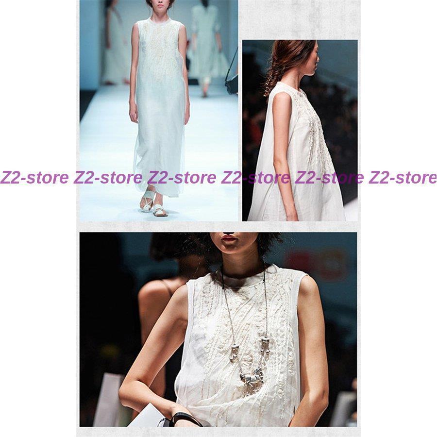 マキシワンピース ワンピース レディース 40代 白ワンピース ワンピ オシャレ ロングワンピース 立襟 着痩せ 通勤 上品 刺繍 ゆったり