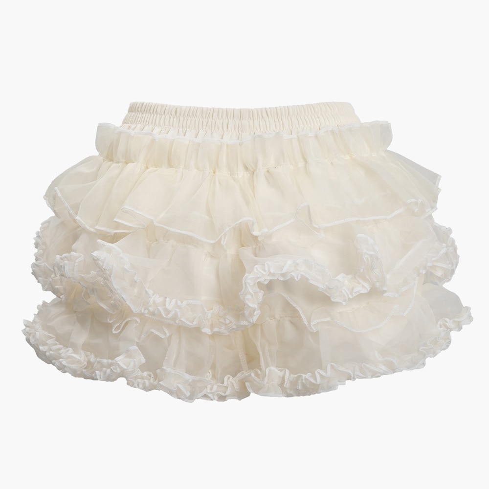 【ROUGHNECK】TUTU PANTS SKIRT [公式正規品] チュチュ パンツ スカート 韓国 シャーリング スカート フリルスカート カンカンスカート バンディングスカート スカートパンツ