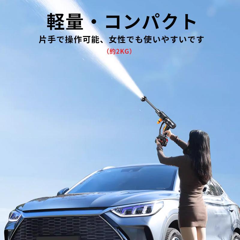 高圧洗浄機 コードレス 高圧洗浄機 充電式 家庭用 連続使用時間 約80分 低騒音 30bar 外壁掃除 ベランダ 園芸用 お彼岸 墓 洗浄大掃除 外壁掃除 車掃除 温水対応