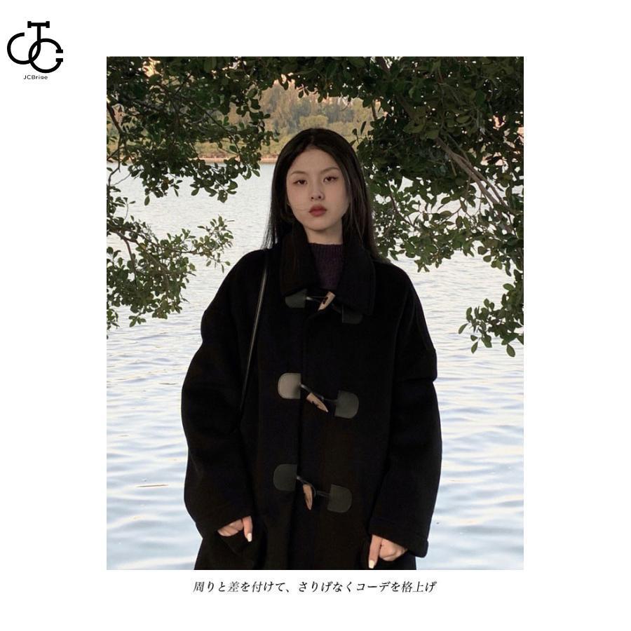 ダッフルコート レディース 冬コート 高級感 ステンカラーコート ダッフルボタン ラシャコート アウター キレイめ コート ロング お洒落 ロングコート