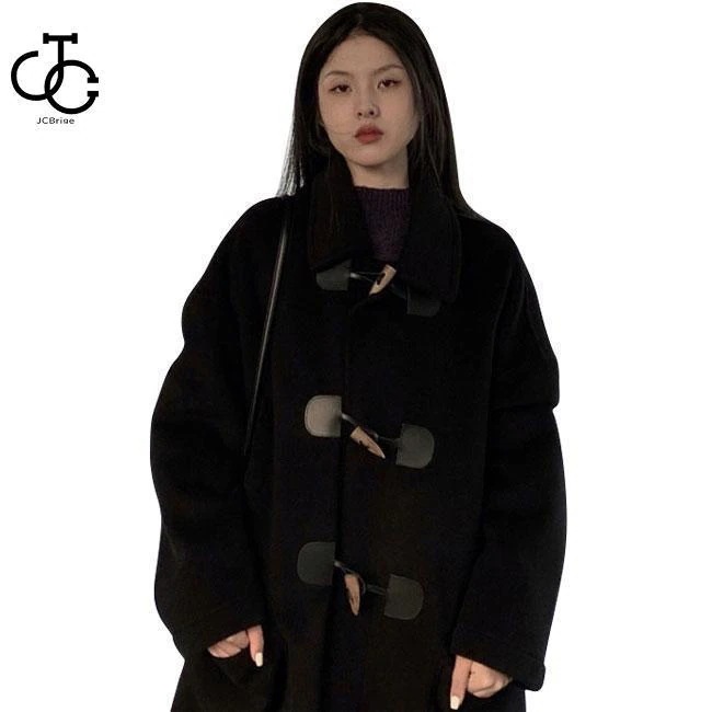 ダッフルコート レディース 冬コート 高級感 ステンカラーコート ダッフルボタン ラシャコート アウター キレイめ コート ロング お洒落 ロングコート