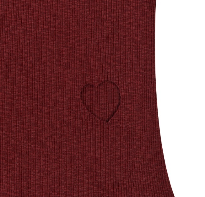【aeae】 I LOVE TEDDY TEE : BURGANDY 【aeae】 I LOVE TEDDY TEE : BURGANDY