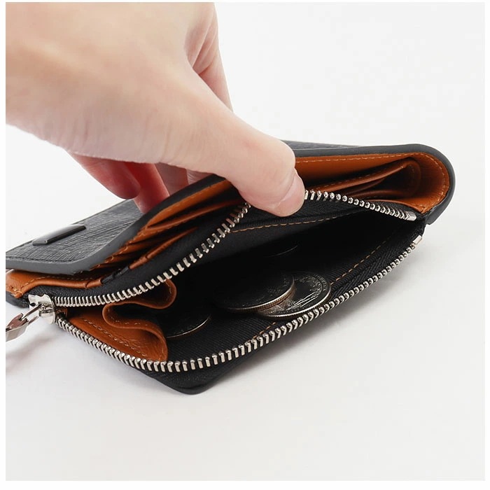 SOLATINA ソラチナ 二つ折り財布 SW-39603 通販 二つ折り 折り財布 財布 お財布 さいふ パスケース 型押し カウレザー ラウンドファスナー ラウンド ファスナー 傷つきにくい 札入