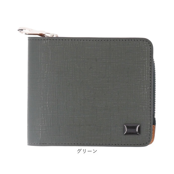 SOLATINA ソラチナ 二つ折り財布 SW-39603 通販 二つ折り 折り財布 財布 お財布 さいふ パスケース 型押し カウレザー ラウンドファスナー ラウンド ファスナー 傷つきにくい 札入