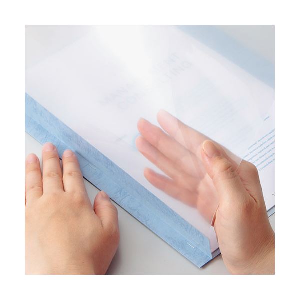 (まとめ) TANOSEE プレゼンテーションファイル スタンダード A4タテ 50枚収容 ブラック 1パック（5冊） (×30セット)