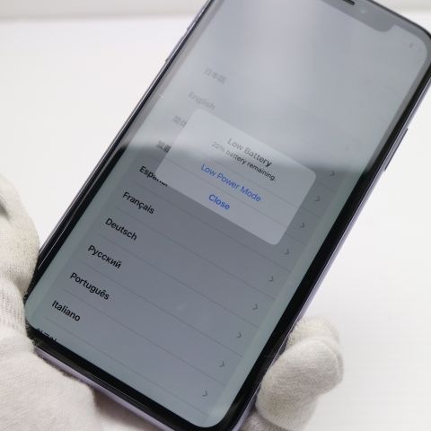 【さわやかパープル】iPhone11 128GB SIMフリー　バッテリー新品 さわやかパープル】iPhone11 128GB SIMフリー バッテリー新品