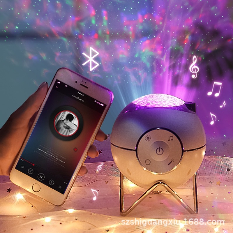 新しいプロジェクターランプマジックライト環境光回転可能星空ボールスペースボールプロジェクターホワイトノイズ 新しいプロジェクターランプマジックライト環境光回転可能星空ボールスペースボールプロジェクターホワイトノイズ