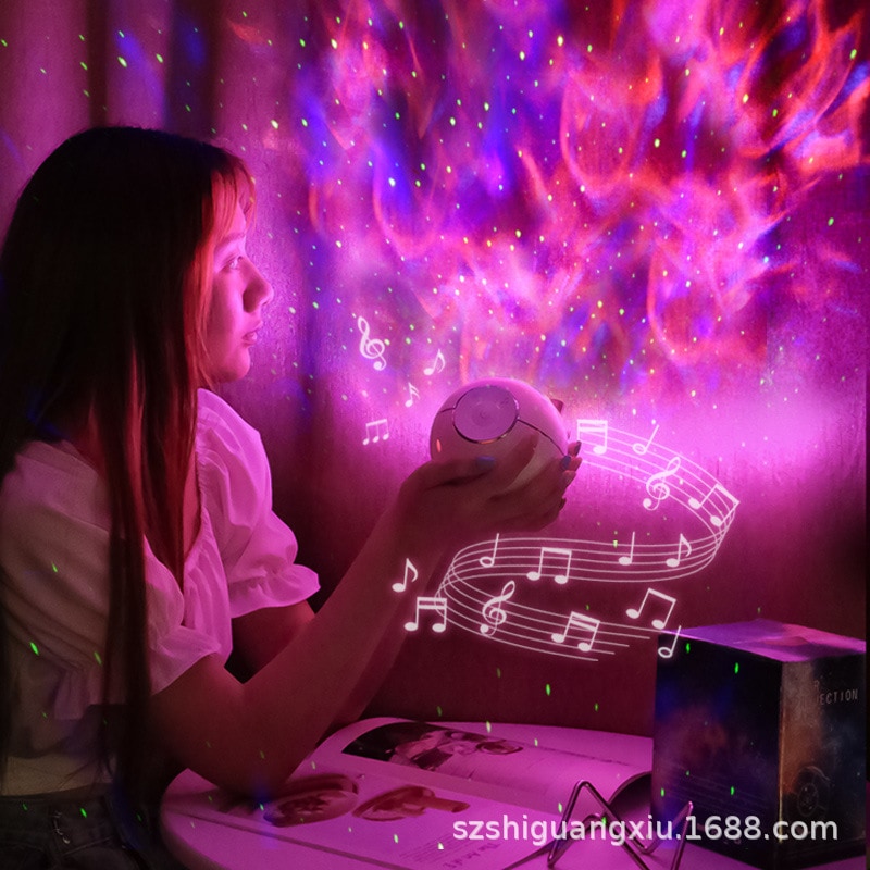 新しいプロジェクターランプマジックライト環境光回転可能星空ボールスペースボールプロジェクターホワイトノイズ 新しいプロジェクターランプマジックライト環境光回転可能星空ボールスペースボールプロジェクターホワイトノイズ