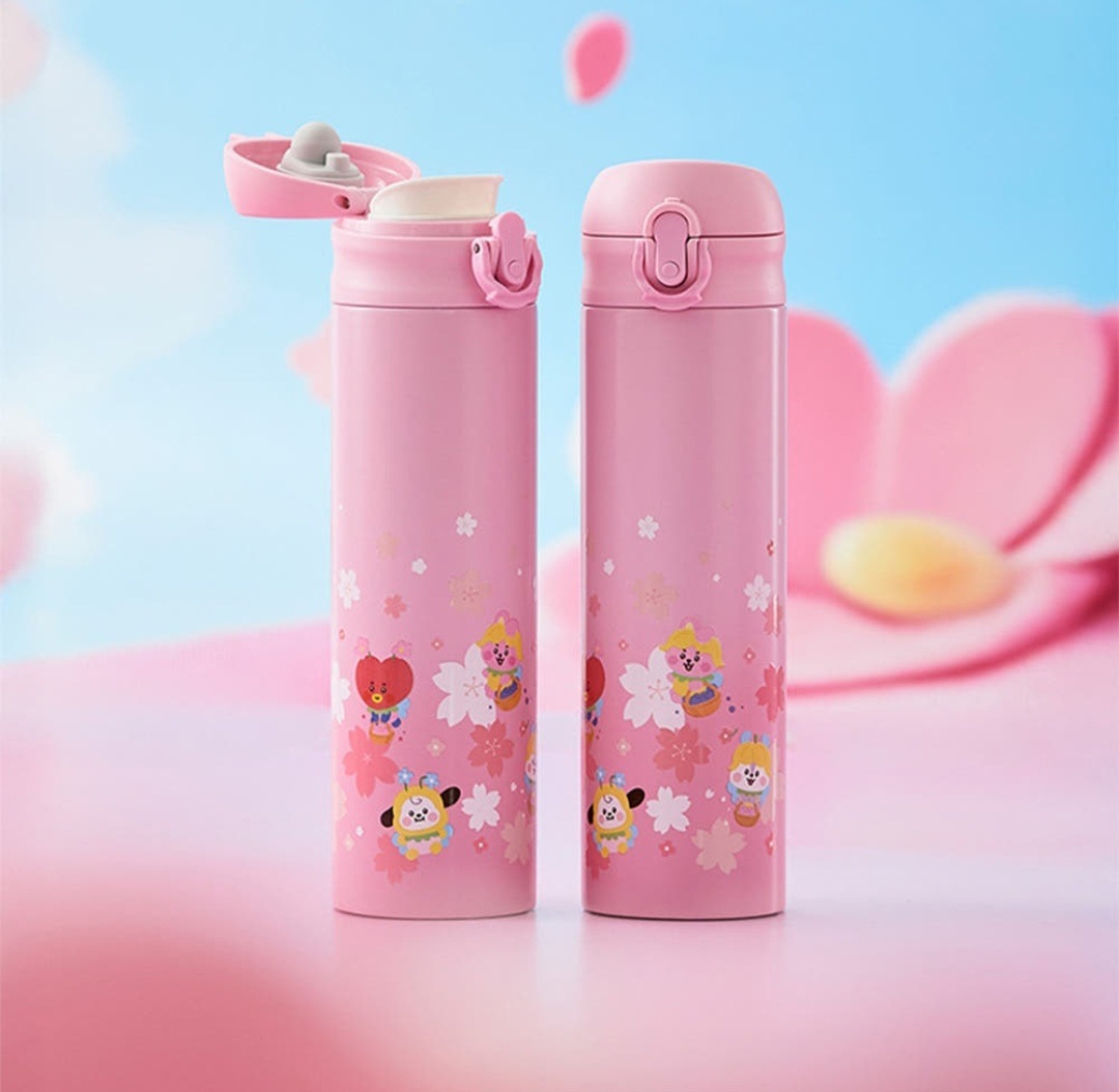 公式】新作 2025.3.6販売 BT21 BABY SPRING FAIRY 水筒 490ml