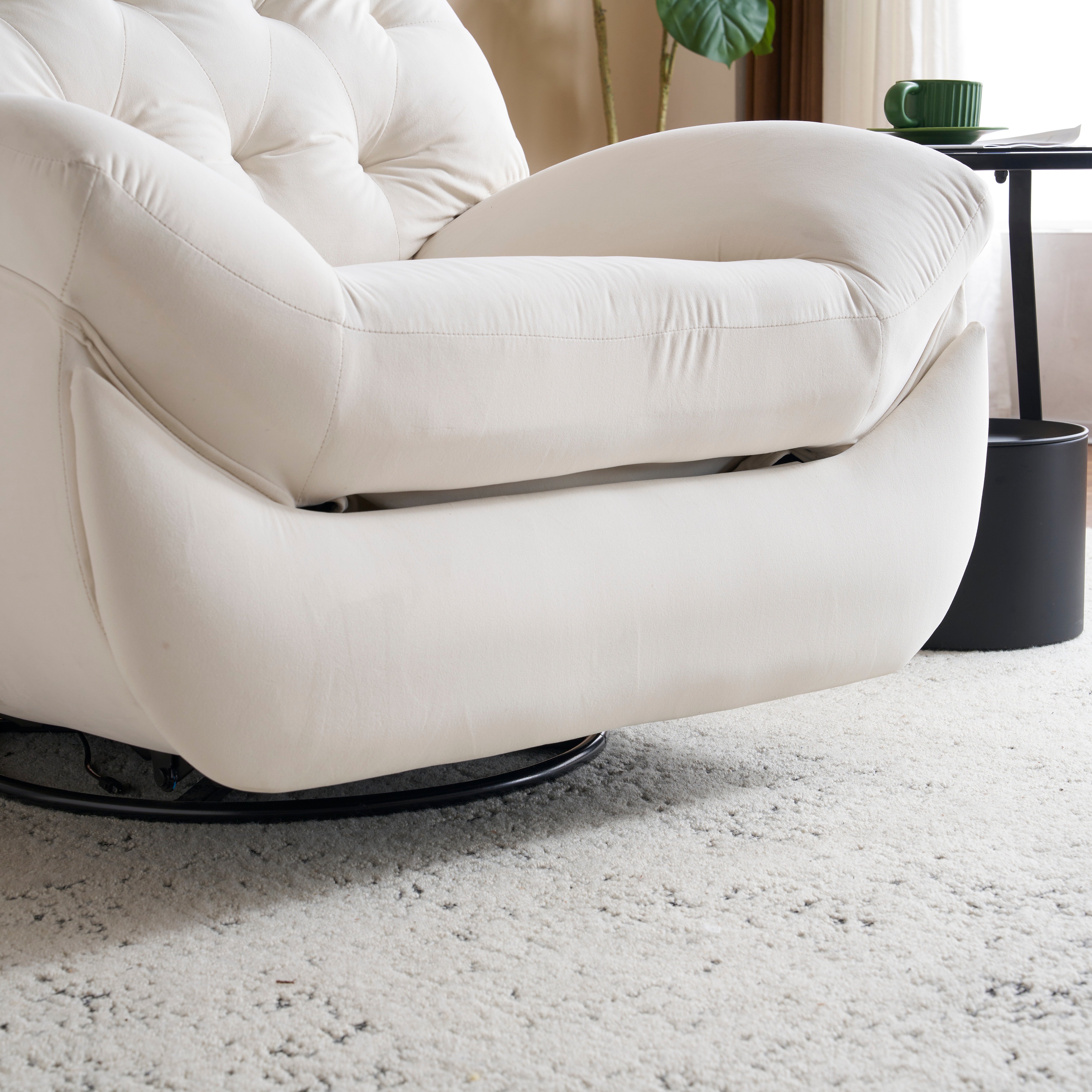 E14電動1人掛けソファー リクライニングチェア ゲーミングチェア リクライニングソファ 電動ソファ ベルベット 貝殻のデザイン 270度回転式 背もたれ調節105-165度 簡単昇降ボタン 快適なリ E14電動1人掛けソファー リクライニングチェア ゲーミングチェア リクライニングソファ 電動ソファ ベルベット 貝殻のデザイン 270度回転式 背もたれ調節105-165度 簡単昇降ボタン 快適なリ