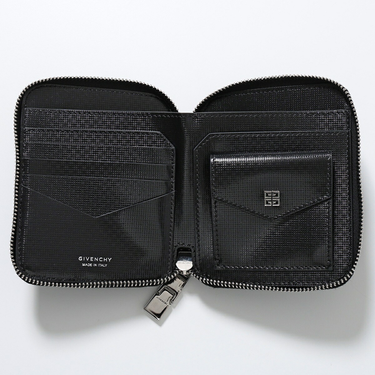 GIVENCHY ジバンシィ 二つ折り財布 COMPACT ZIPPED WALLET BK60F2 K1T4 メンズ レザー 4G ロゴ 小銭入れあり ミニ財布 001/BLACK GIVENCHY ジバンシィ 二つ折り財布 COMPACT ZIPPED WALLET BK60F2 K1T4 メンズ レザー 4G ロゴ 小銭入れあり ミニ財布 001/BLACK