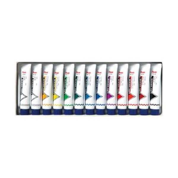 （まとめ）ぺんてる アクリルガッシュラミネートチューブ入 12色（13本入り・白2本）WXR-12 1パック(×10セット)