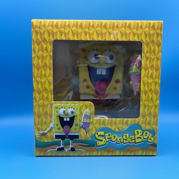 スポンジ・ボブ　スタチュー　リラックスタイム　フィギュア　置物 New SpongeBob Statue Relax Time Figure 14cm/5.5inch Soap