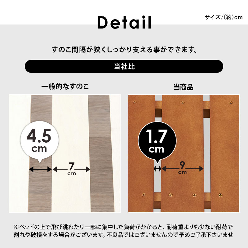 ベッド ベッドフレーム シングル 安い ヘッドレス 収納 すのこ 白 おしゃれ 木製 頑丈 組立 簡単 工具不要 耐荷重400kg ベット ネジレス