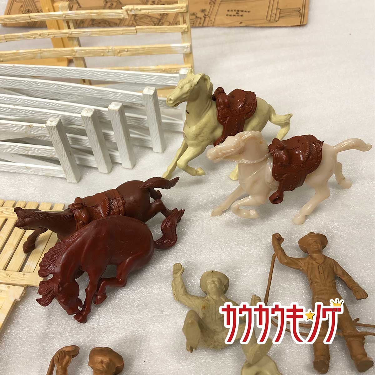 Roy Rogers RODEO Set (1952) medel # 3689 オリジナル USA製 アメリカン トイ デットストック フィギュア 当時物 ヴィンテージ Roy Rogers RODEO Set (1952) medel # 3689 オリジナル USA製