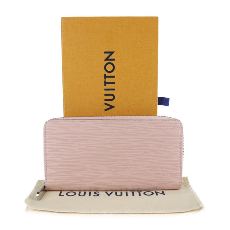 超美品 LOUIS VUITTON ルイ ヴィトン 長財布 M61863 ジッピーウォレット エピ レザー ローズバレリーヌ ピンク系 シルバー金具 ラウンドファスナー ジップアラウンド ビトン 本物
