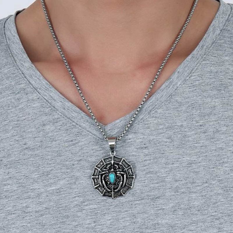 スパイダーターコイズステンレスネックレス 60cmのチェーン付き 太め 蜘蛛 クモ 天然石 サージカルステンレス316L チョーカー 首飾り 3Dデザイン 立体 男性 女性 stt00-00-0444 スパイダーターコイズステンレスネックレス 60cmのチェーン付き 太め 蜘蛛 クモ 天然石 サージカルステンレス316L チョーカー 首飾り 3Dデザイン 立体 男性 女性 stt00-00-0444