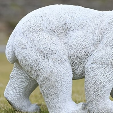 レバーハンドル　No．2491 ジャービス商事 置物・オブジェ 東京百貨店 オブジェ シロクマ ホッキョクグマ かわいい アニマル 動物 ヤードデコ