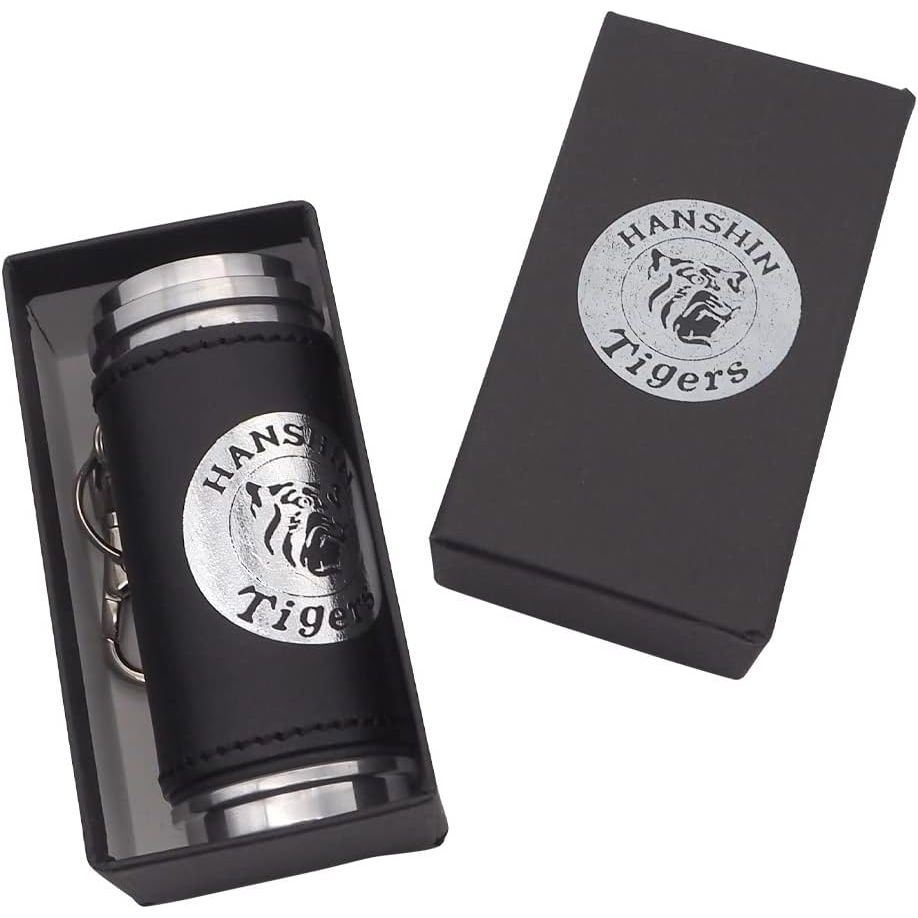 阪神タイガース 携帯灰皿本革巻きシリンダー ナスカン付き HTA-SV シルバー 阪神タイガース 携帯灰皿本革巻きシリンダー ナスカン付き HTA-SV シルバー