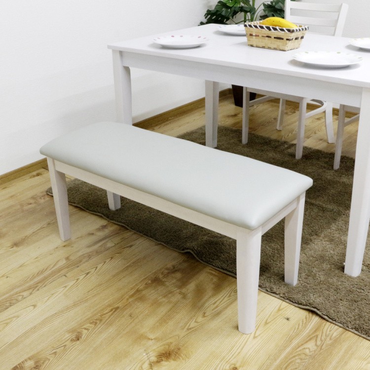 ダイニングテーブル4点セット 幅120cm チェア2脚 ベンチ シンプルデザイン リビング 食卓テーブル ダイニングセット
